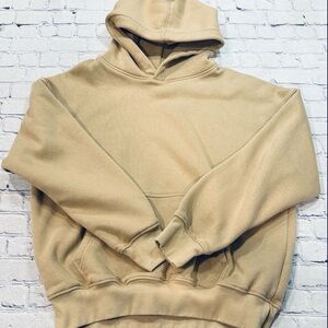 Hours Extra Comfy Drop Shoulder Tan Hoodie L